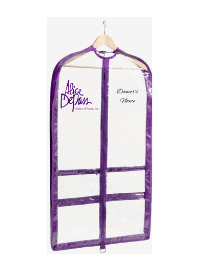 Capezio Clear Garment Bag - Alice DePass