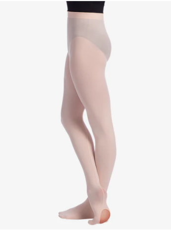 TS96 Adult Mesh Seamed Convertible Tights in Pink