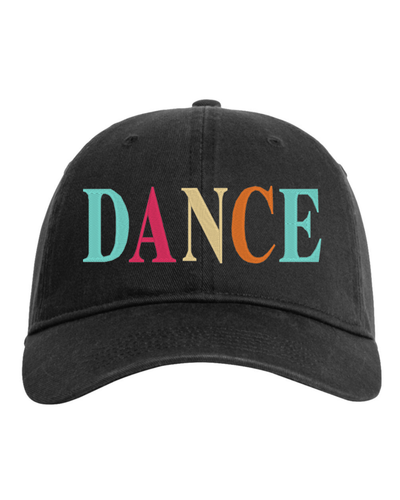 Multi-color DANCE embroidered Hat